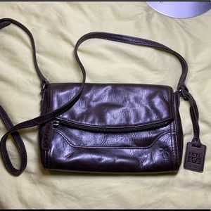 Frye 'Melissa' Foldover Flap Crossbody Bag SLATE